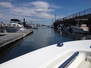 This was my view from the boat as we were leaving the dock, about to venture out into the ocean!