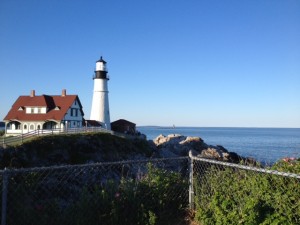 Rebecca and Scott, my host parents, took me to a lighthouse!