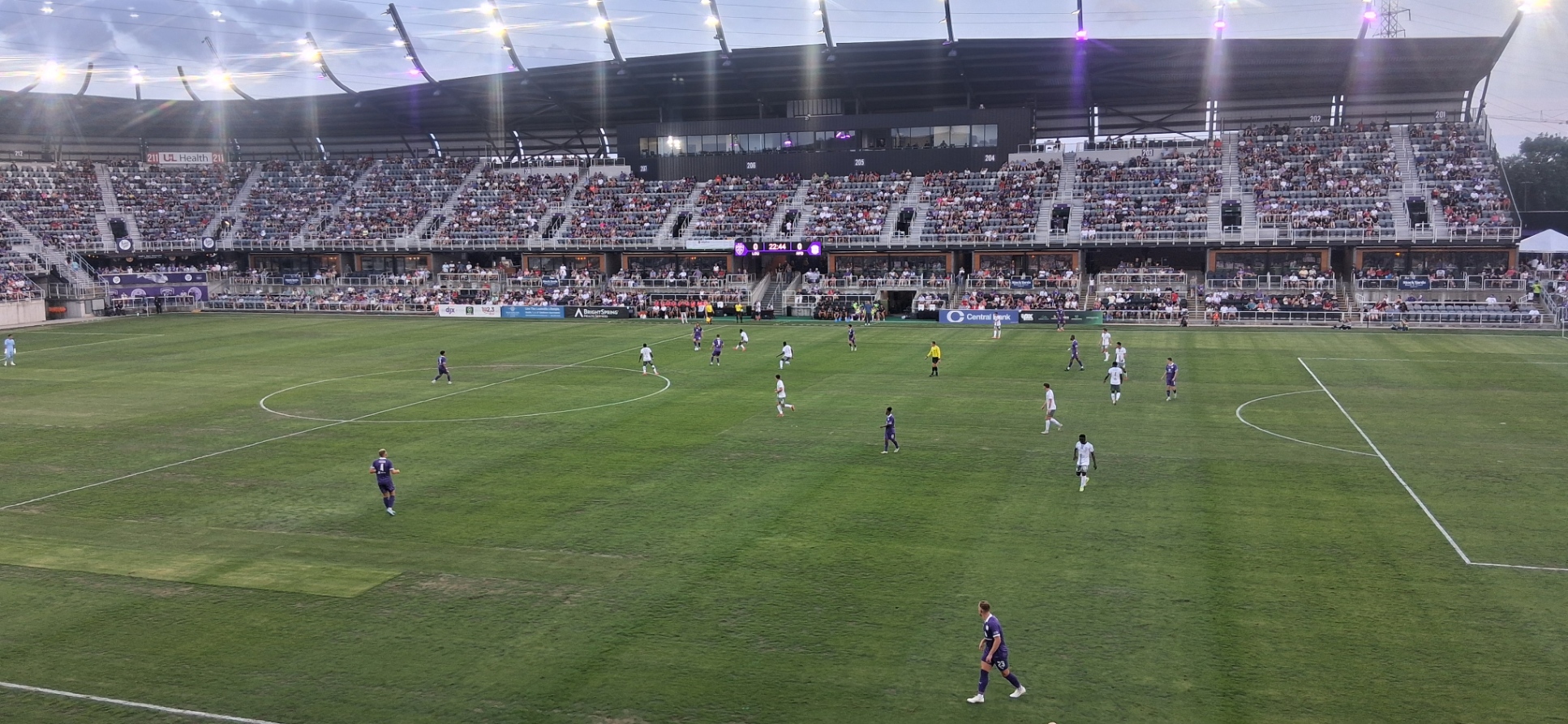 The soccer field